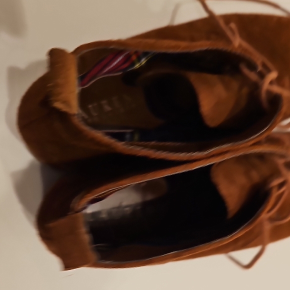 Ralph Lauren Malva Women's Brown Lace-Up Boots Size 7B - Picture 7 of 9